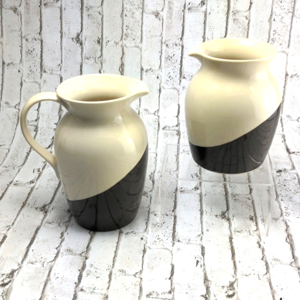 Set of 2 West Elm 1 pitcher 1 jar  NWOT